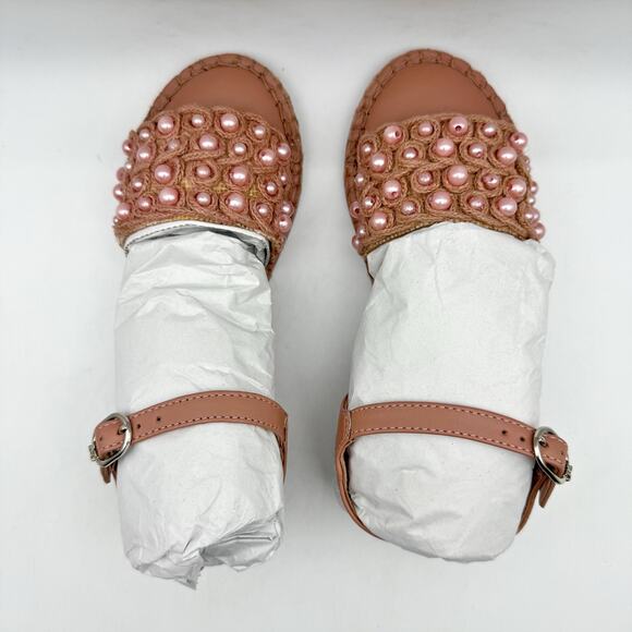 Sam Edelman Kids Holly Sandals US 1 M EU 32 Pink Linen NIB - Picture 9 of 11
